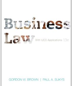 Business Law with UCC Applications Student