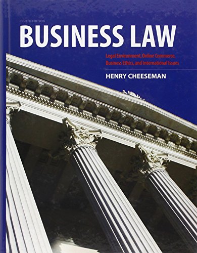 Business Law 8th by Henry R Cheeseman