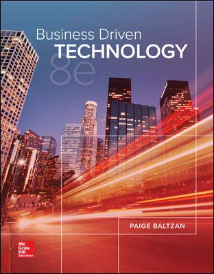 Business Driven Technology 8th by Paige Baltzan