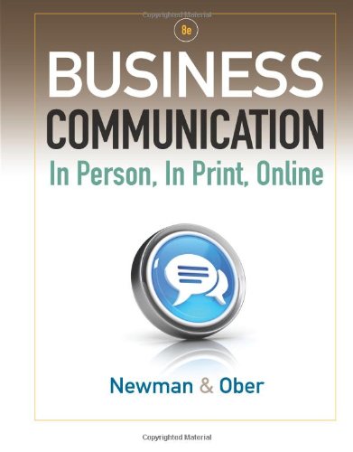 Business Communication In Person In Print Online 8211 8th