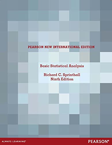 Basic Statistical Analysis Pearson New International