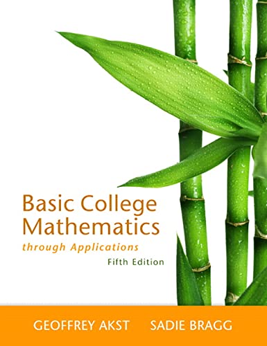Basic College Mathematics through Applications 5th