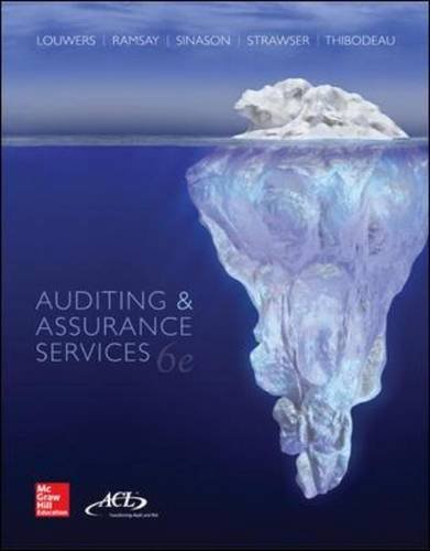 Auditing Assurance Services 6th by Louwers Timothy
