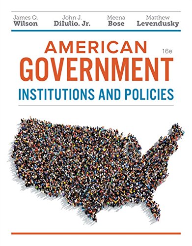 American government institutions and policies