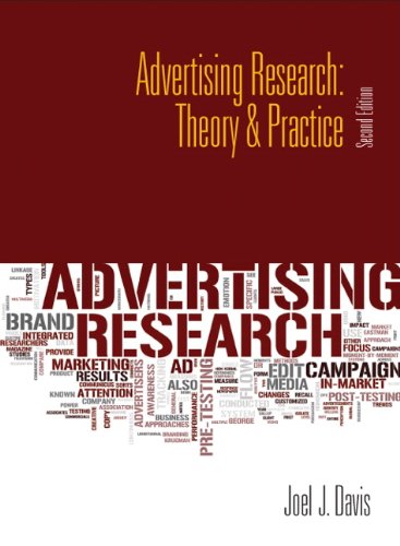 Advertising Research Theory Practice 2nd by Joel J Davis