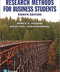 Research Methods for Business Students 8th by Mark N K Saunders