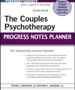 The couples psychotherapy progress notes planner