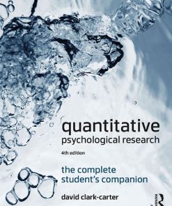 Quantitative Psychological Research 4th 4E David Clark Carter