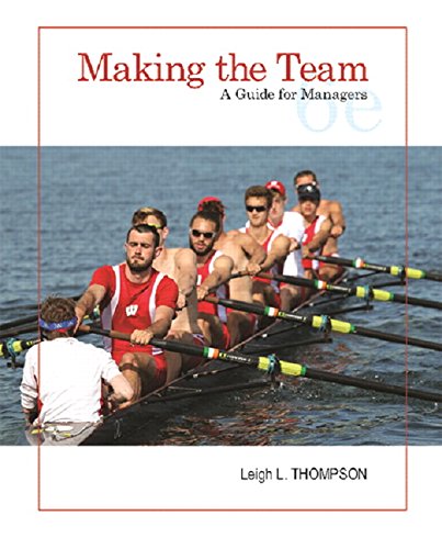 Making The Team A Guide for Managers 6th 6th