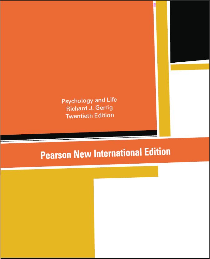 Psychology and Life 20th 20E Richard Gerrig