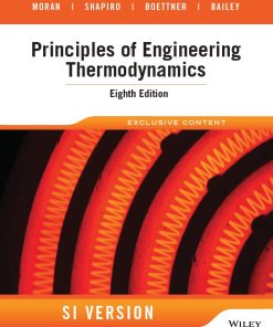 Principles of Engineering Thermodynamics 8th 8E