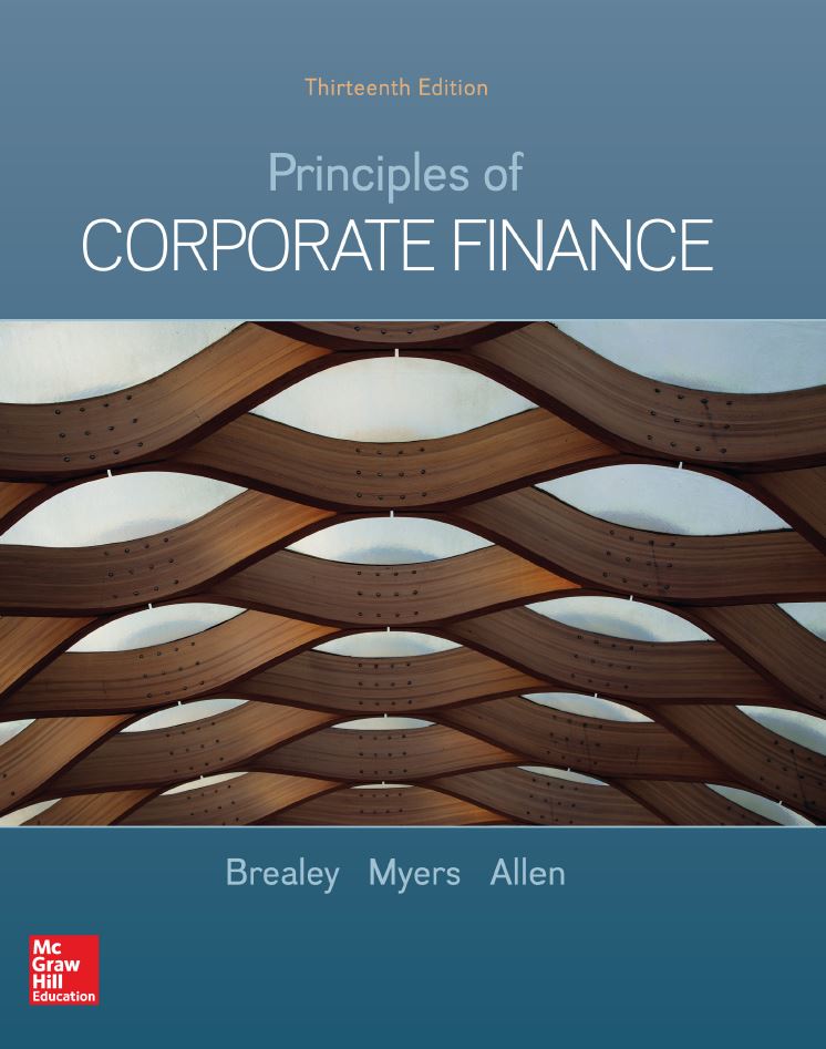 Principles of Corporate Finance 13th 13E