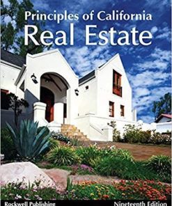 Principles Of California Real Estate 19Th