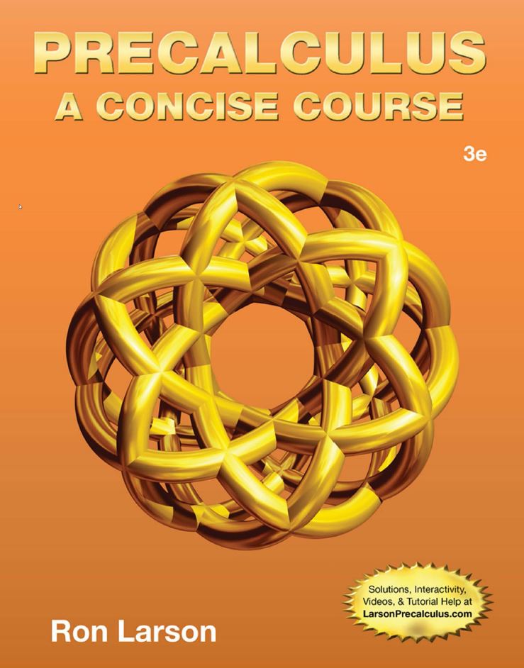 Precalculus A Concise Course 3rd 3E Ron Larson