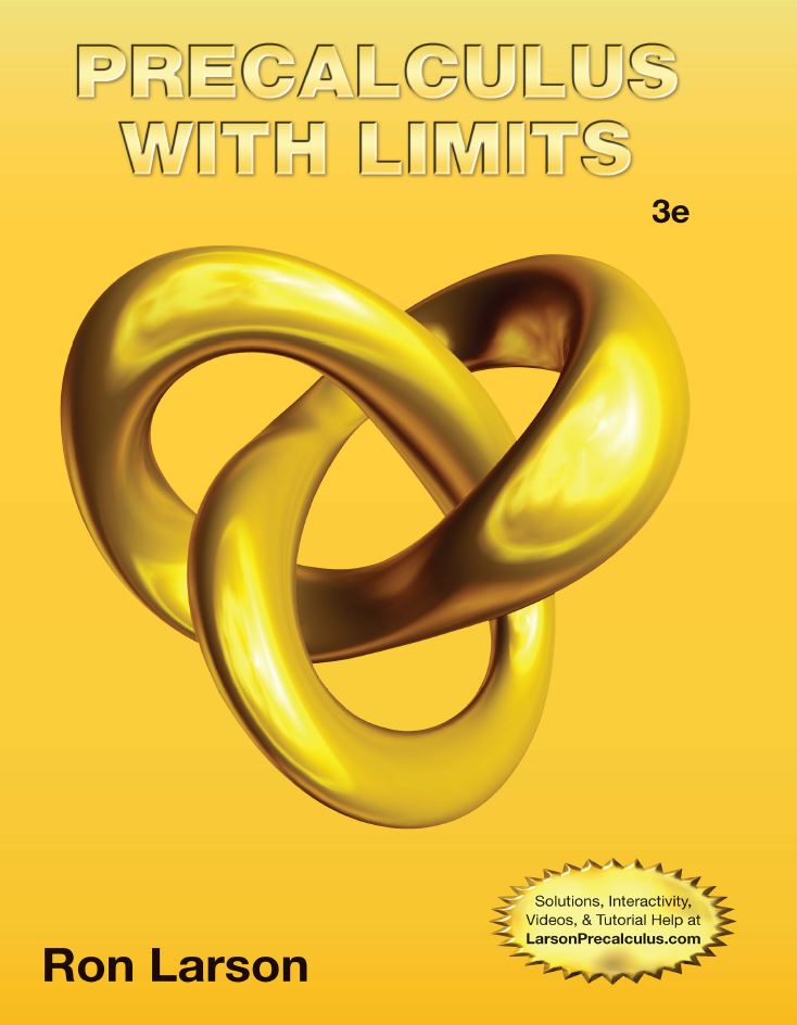 Precalculus with Limits 3rd 3E Ron Larson