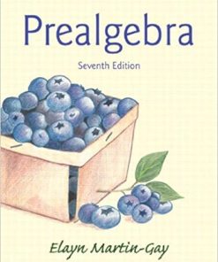 Prealgebra 7th by Elayn MartinGay