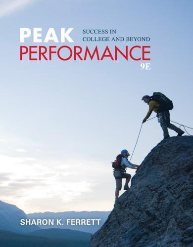 Peak Performance Success In College And Beyond 9Th