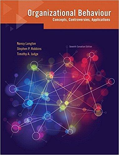 Organizational Behaviour Concepts Controversies Applications 7Th