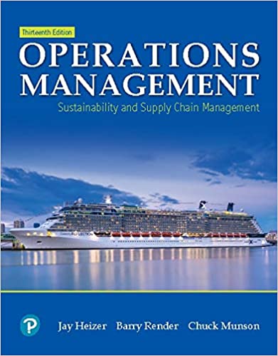 Operations Management Sustainability and Supply Chain Management 13th