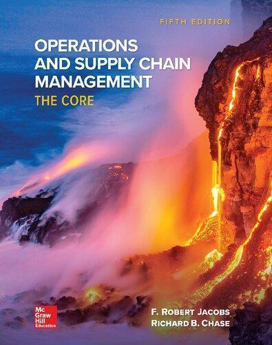 Operations And Supply Chain Management The Core 5Th