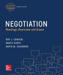Negotiation Readings Exercises And Cases 7Th