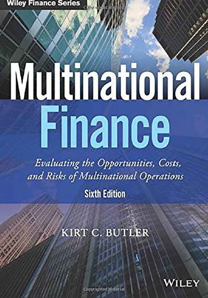 Multinational Finance 6th 6E Kirt Butler