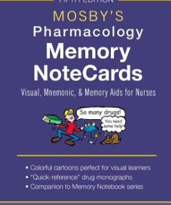 Mosbys Pharmacology Memory Notecards Visual Mnemonic And Memory Aids For Nurses 5th