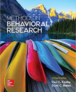 Methods in Behavioral Research 13th