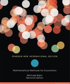 Mathematical Methods for Economics 2nd 2E Michael Klein