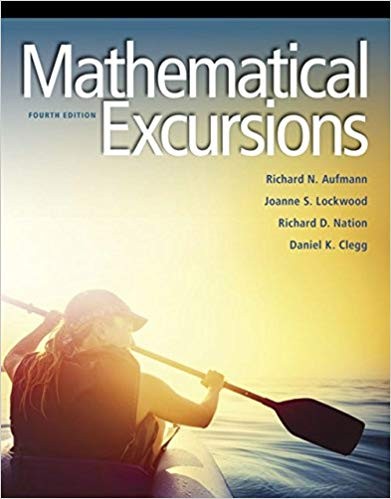Mathematical Excursions 4th by Richard N Aufmann