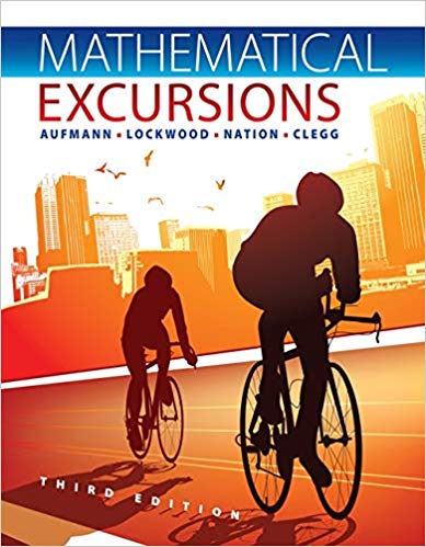 Mathematical Excursions 3rd by Richard N Aufmann