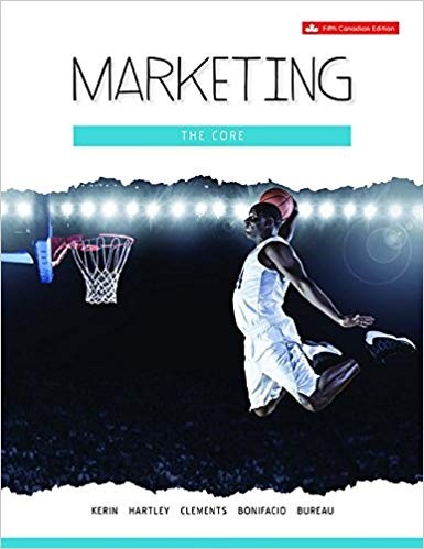 Marketing The Core 5th Canadian by Roger A Kerin