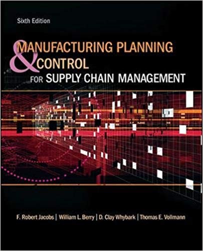 Manufacturing Planning and Control for Supply Chain Management 6th