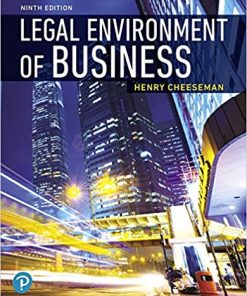 Legal Environment of Business and Online Commerce 9th