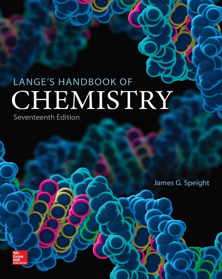 Langes Handbook of Chemistry 17th 17E James Speight