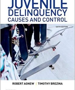 Juvenile Delinquency Causes and Control 6th