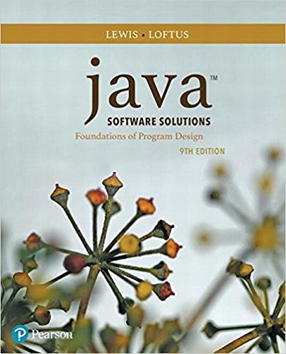 Java Software Solutions 9th by John Lewis