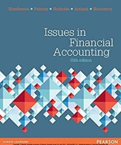 Issues in Financial Accounting 15th