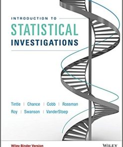 Introduction to Statistical Investigations by Nathan Tintle