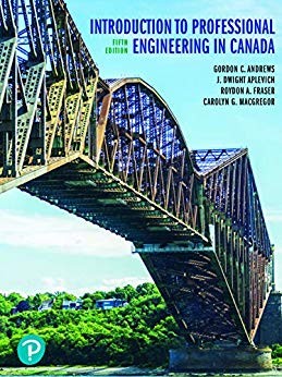 Introduction to Professional Engineering in Canada Fifth Canadian