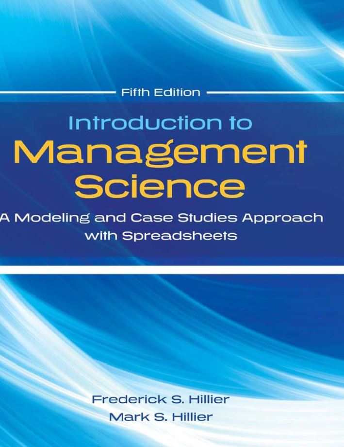 Introduction to Management Science 5th 5E