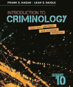 Introduction To Criminology Theories Methods And Criminal Behavior 10Th