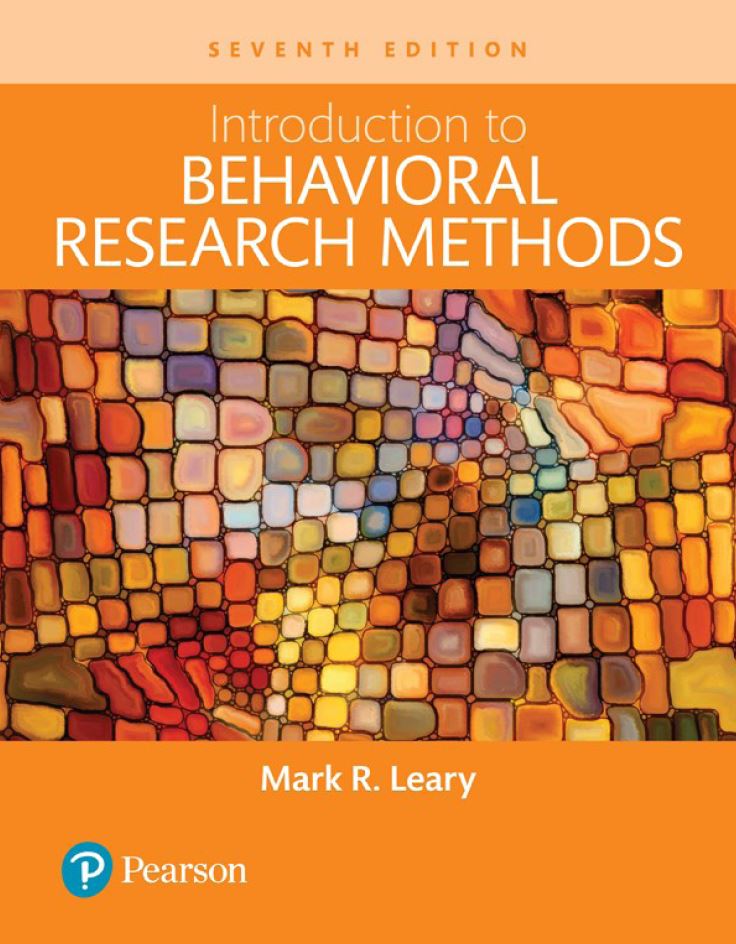 Introduction to Behavioral Research Methods 7th 7E