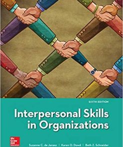 Interpersonal Skills in Organizations 6th by Suzanne de Janasz