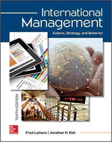 International Management Culture Strategy And Behavior 10Th