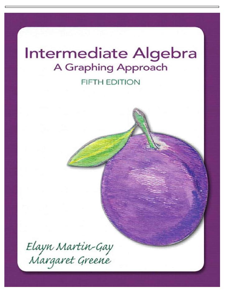 Intermediate Algebra A Graphing Approach 5th 5E