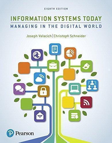 Information Systems Today Managing The Digital World 8Th