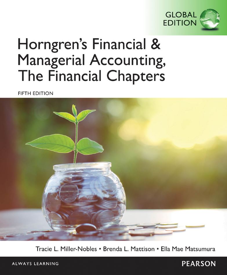 Horngren8217s Financial and Managerial Accounting 5th 5E