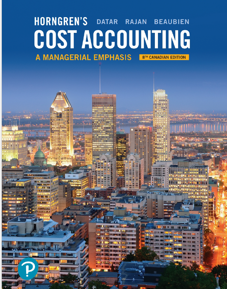 Horngren8217s Cost Accounting A Managerial Emphasis 8th Canadian