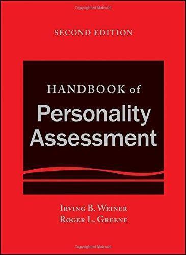 Handbook Of Personality Assessment 2Nd